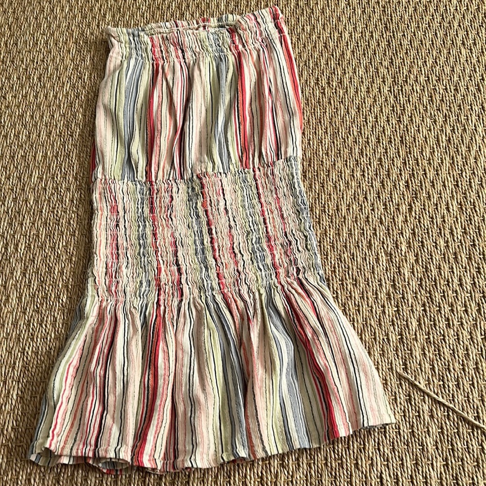 Blue Life striped strapless dress